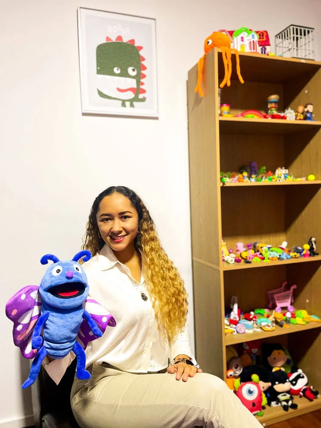 Génesis Morry en un espacio de atención psicológica infantil